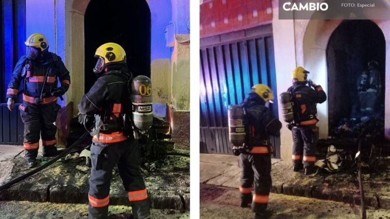 Fuerte incendio consume casa sobre la 16 de septiembre