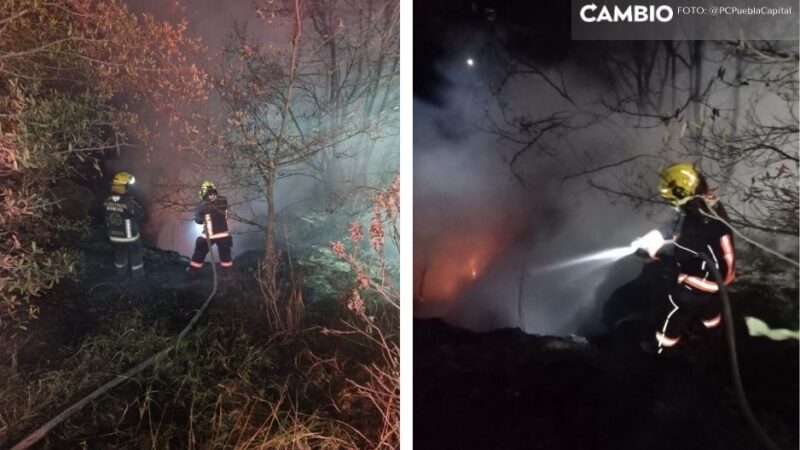 Incendios causan alarma la noche del domingo en Puebla capital