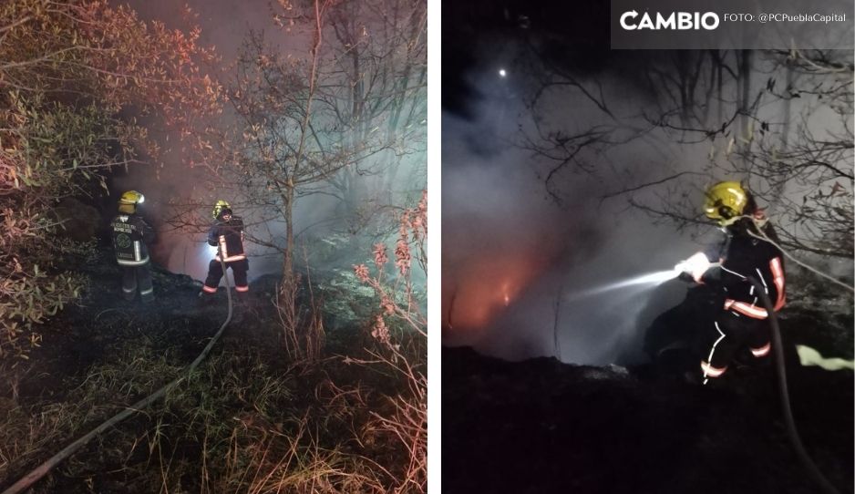 Incendios causan alarma la noche del domingo en Puebla capital