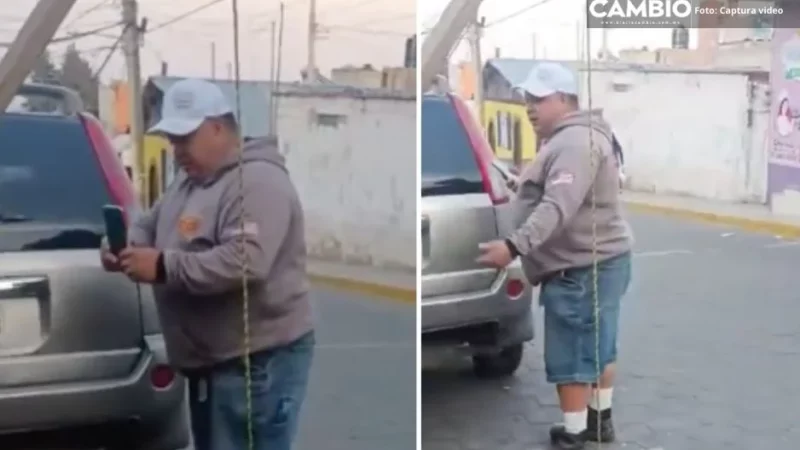 VIDEO: Graban ebrio y agresivo a Juan Carlos Cortés, aspirante a la alcaldía de Tlahuapan