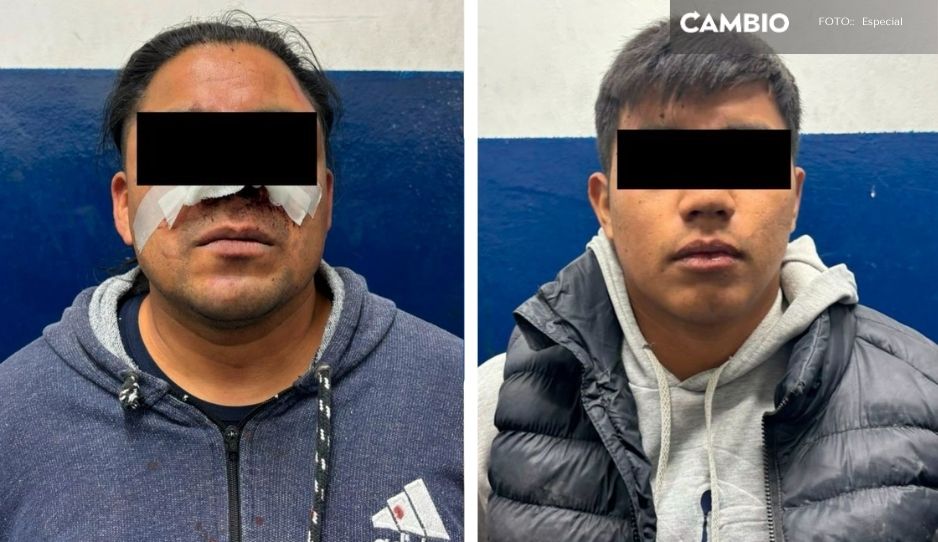 Estos ladrones golpearon a abuelitos en San Felipe Hueyotlipan
