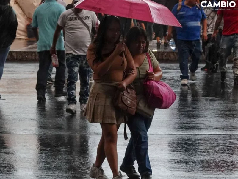 ¡Se viene la lluvia! Frente Frío y Ciclón Aletta pondrán fin a ola de calor este fin en Puebla