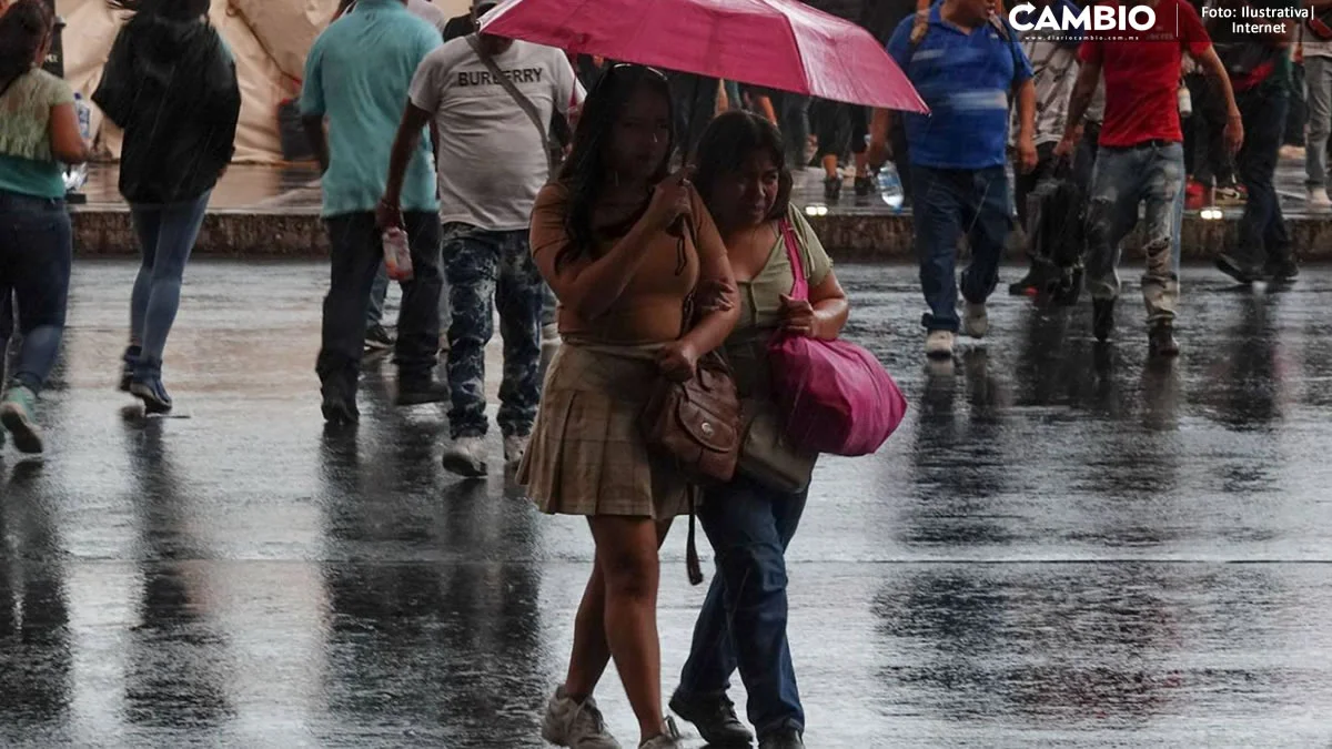 ¡Adiós, calor! Frente frío 40 provocará lluvias en Puebla