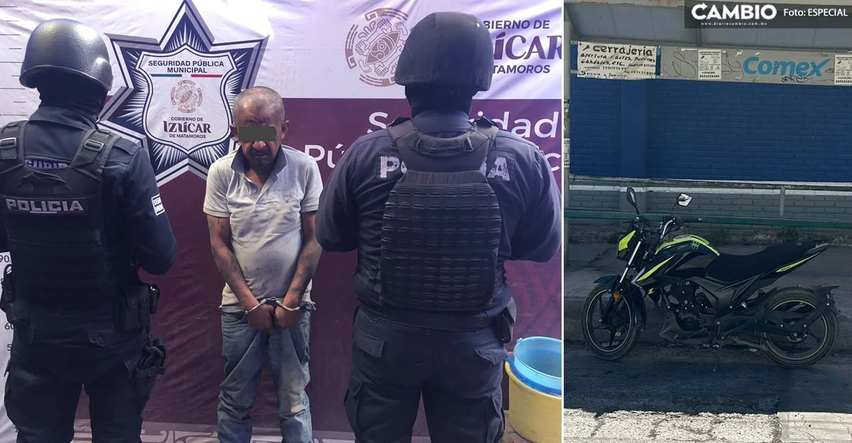 “La Hormiga” es detenido por el robo de una motocicleta en Matamoros