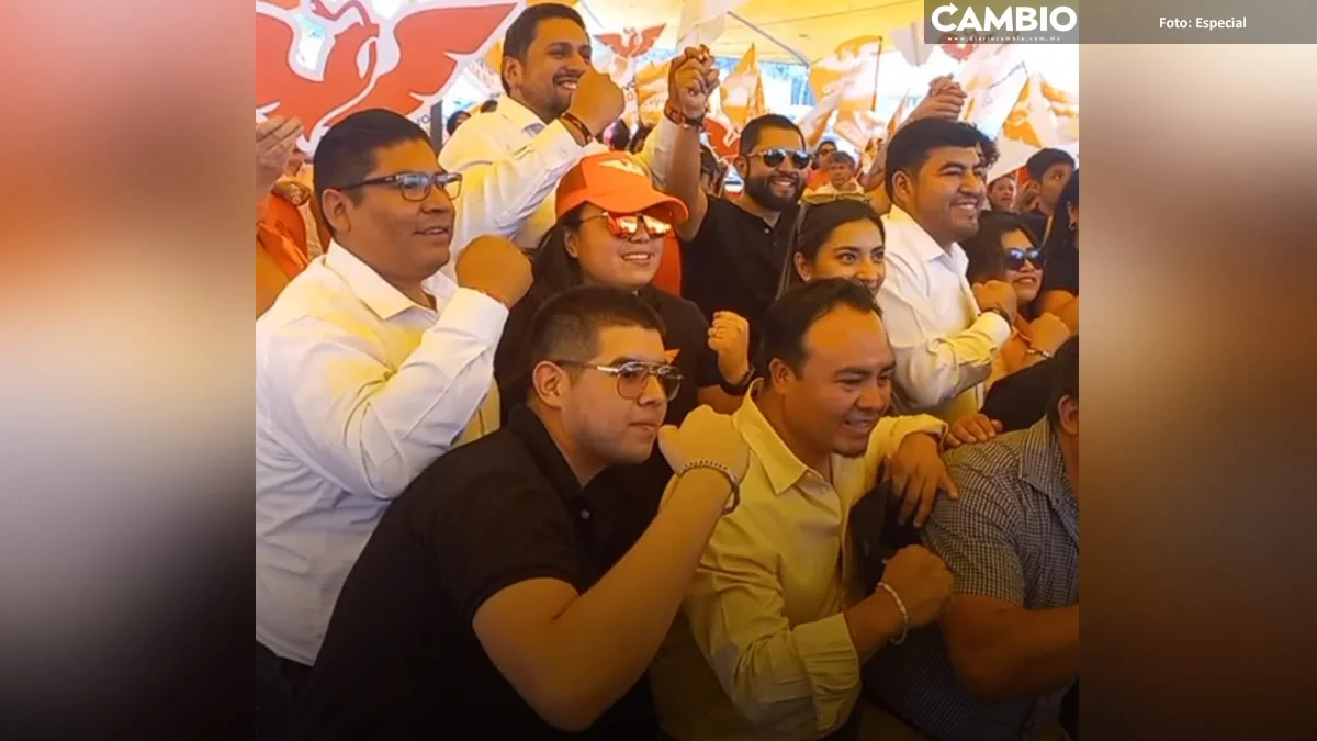 Juan Sandoval y candidatos a diputaciones locales de MC inician campaña en parque acuático de Tehuacán
