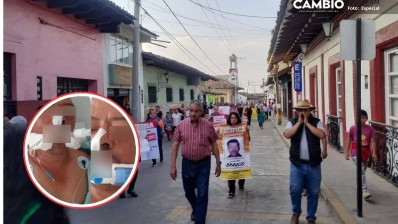 Realizan marcha para exigir justicia por Braulio, reo asesinado por policías en Zacapoaxtla