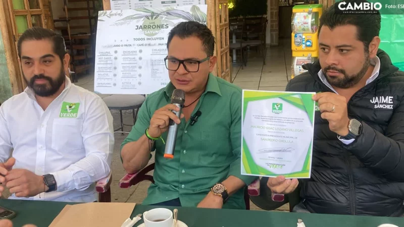 Mauricio Lozano candidato a la alcaldía del Partido Verde en San Pedro Cholula (VIDEO)