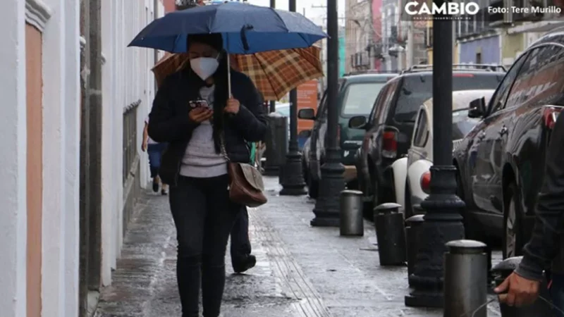 ¡Saca el paraguas! Pronostican lluvias intensas y ventarrones para este lunes en Puebla