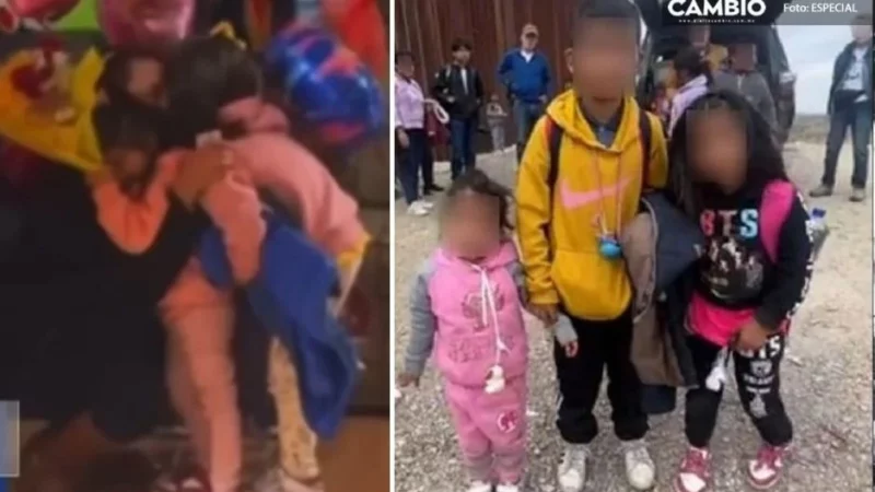 ¡Se logró! Niños abandonados en la frontera por 'coyote' se reúnen con su mamá (VIDEO)