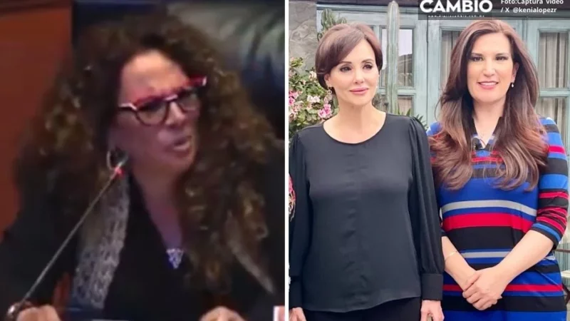 Lilly Téllez y Rocío Abreu se dan agarrón en el Senado; se gritan “tamaleras y verduleras” (VIDEO)