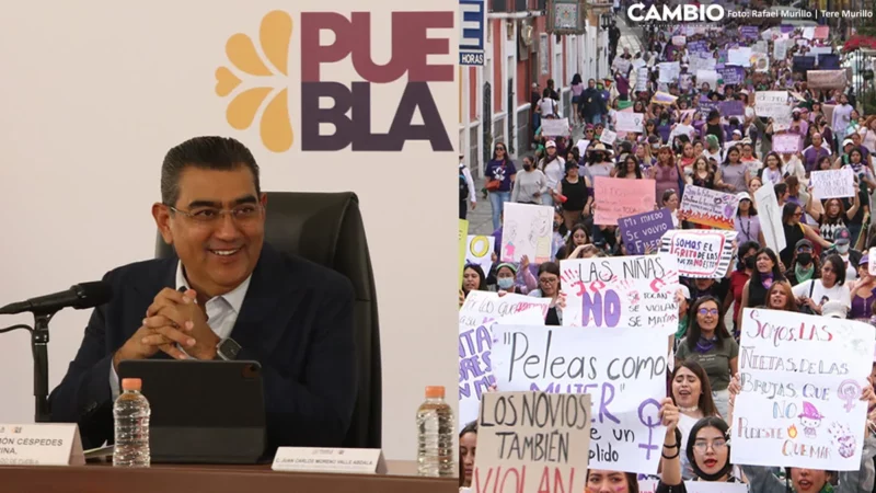 Gobierno de Puebla será respetuoso con las marchas por el 8M: Sergio Salomón