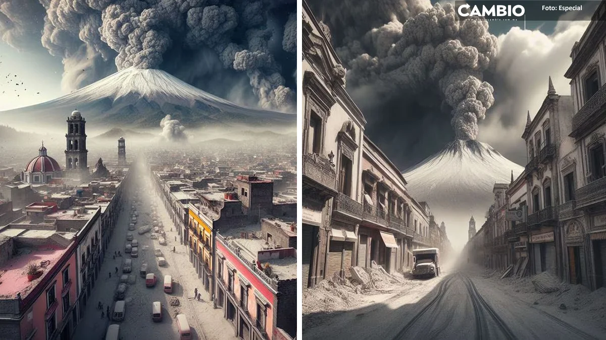 Inteligencia artificial muestra qué pasará con Puebla si el Popocatépetl hace erupción