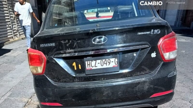 Despojan a conductor de plataforma de su coche en San Francisco Totimehuacan