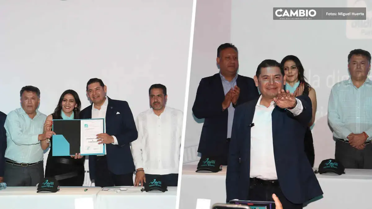 Alejandro Armenta recibe constancia de candidato del PANAL a la gubernatura (VIDEOS)