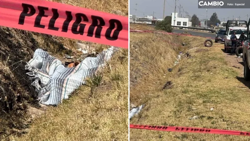 Hallan cadáver encobijado en la carretera Chignahuapan-Tlaxco