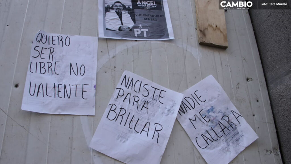 Exhiben a funcionarios violentadores del Ayuntamiento durante marcha 8M (VIDEO)