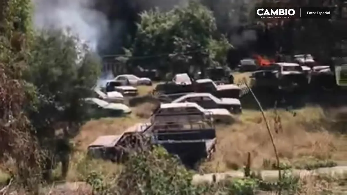 Incendian vehículos por disputa de agua y tierras en zona limítrofe de Puebla con Morelos