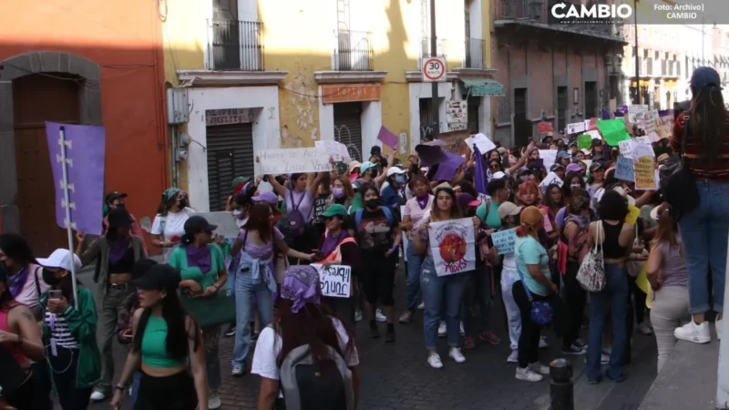 Trabajadoras pueden participar en marchas del 8M, informa Gobierno de Puebla