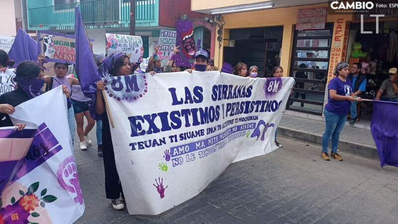 Decenas de mujeres marcharán por el 8M en calles de Huauchinango