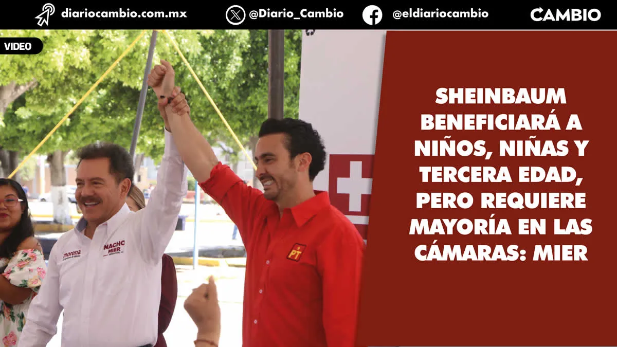 Nacho Mier pide voto para Sheinbaum, Armenta y todos los candidatos de Morena