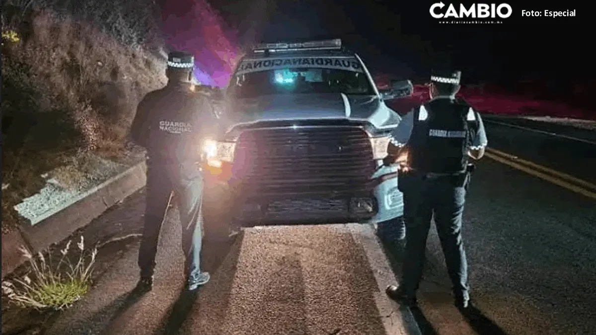 Aseguran patrulla fake de la Guardia Nacional en supercarretera Cuacnopalan-Oaxaca