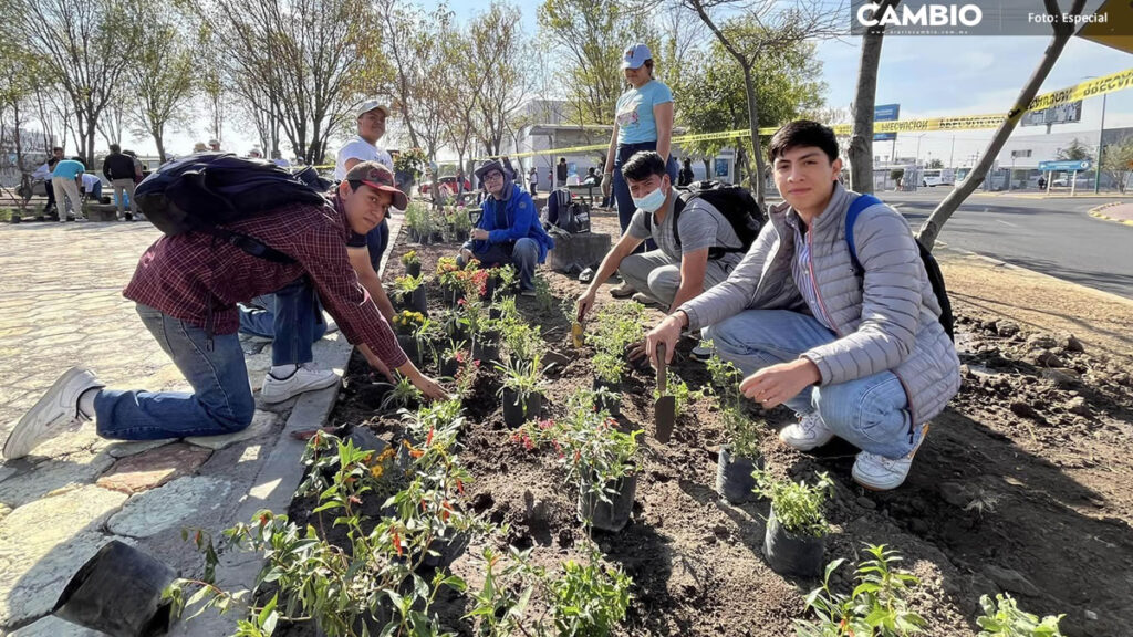 Abre BUAP “Plazuela de la Sostenibilidad” con adoquines de unicel reciclado