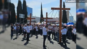 Por segundo año, realizan procesión la Parroquia de la Virgen del Camino (VIDEO)