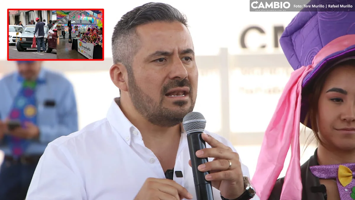 Adán Domínguez niega haber entregado permisos a franeleros de Los Fuertes durante Feria de Puebla (VIDEO)