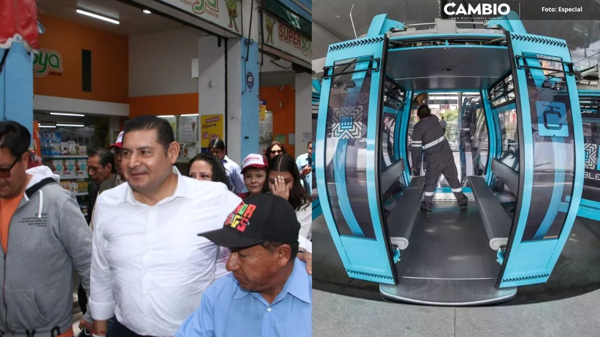 Armenta propone construir dos líneas de Cablebús en Puebla capital (VIDEO)