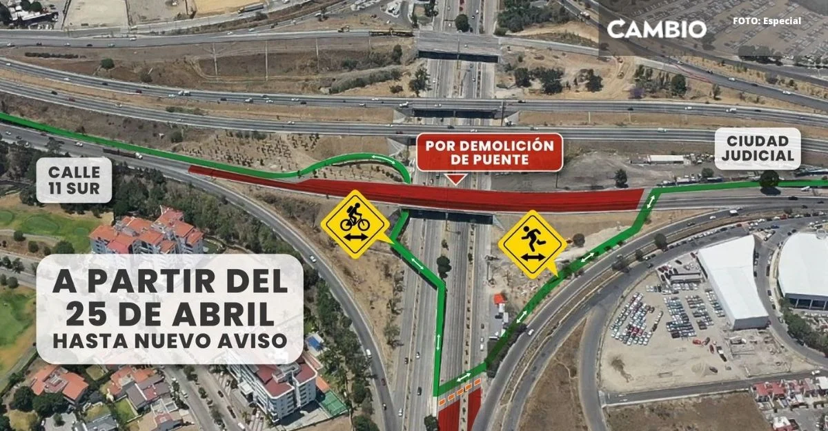 ¡Atención ciclista! Anuncian cambios temporales en la ciclopista de Vía Atlixcáyotl
