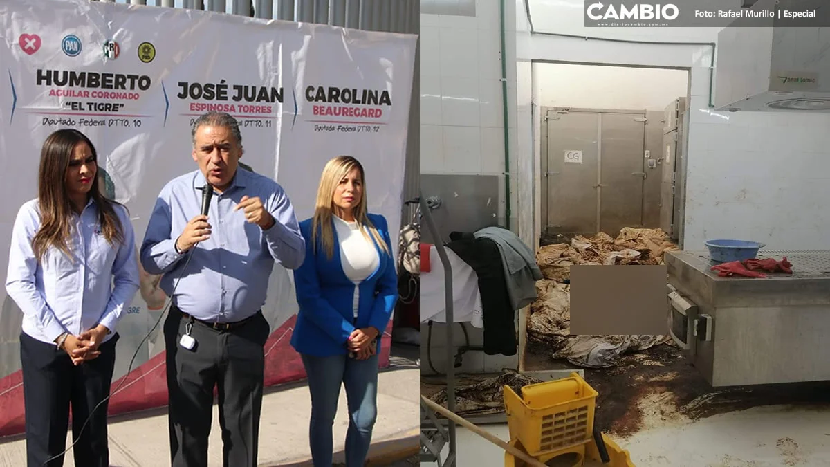 Candidatos a diputados federales del PRIANRD exhiben condiciones deplorables del Semefo de Puebla (VIDEO)