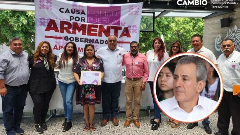 Causa Común por Puebla reitera apoyo a Armenta pero no votará por Pepe Chedraui