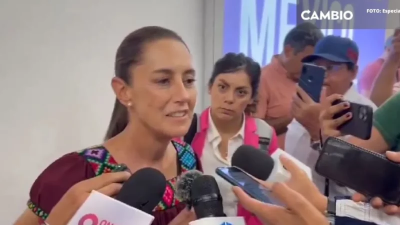 Sheinbaum dice que fue "muy extraño" que encapuchados la abordaran en Chiapas