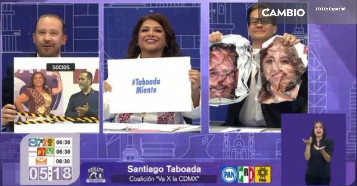 #DebateChilango: Taboada le da ‘golpes’ certeros a Brugada: No eres Clara, eres turbia