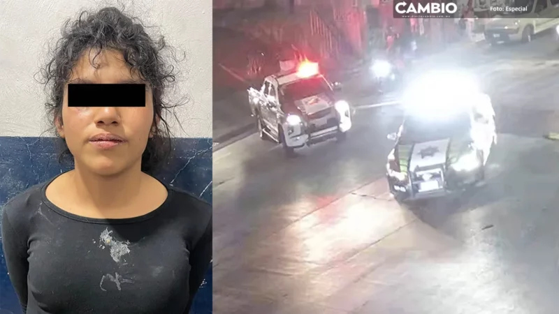 Tras persecución, detienen a asaltante acompañada de su hijita en Reforma (VIDEO)