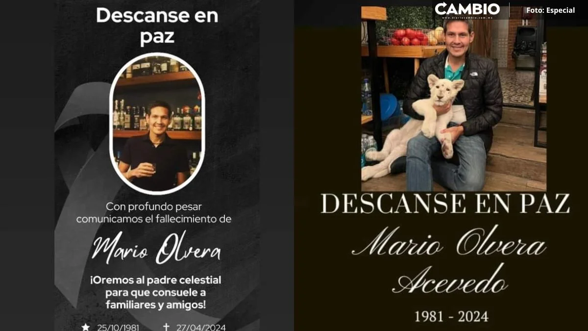 Amigos y familiares se despiden de Mario Olvera en redes tras ser ejecutado en Camino Real a Cholula 