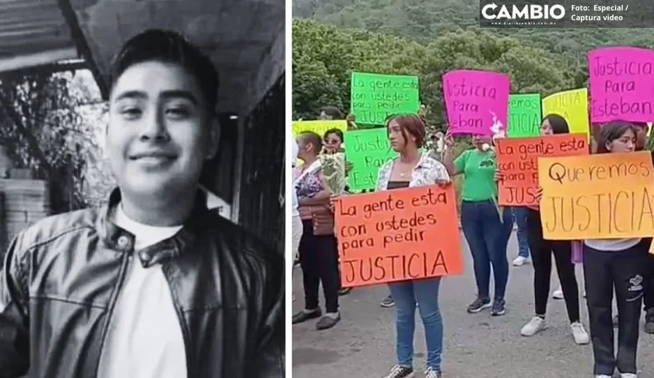 Familiares de Esteban Serrano se manifiestan para exigir justicia por su muerte en Zihuateutla