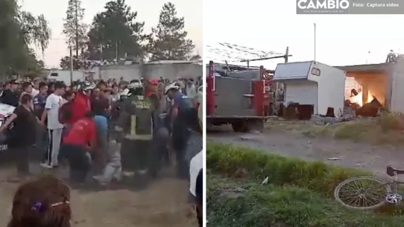 Confirman tres muertos en explosión de polvorín clandestino en Texmelucan