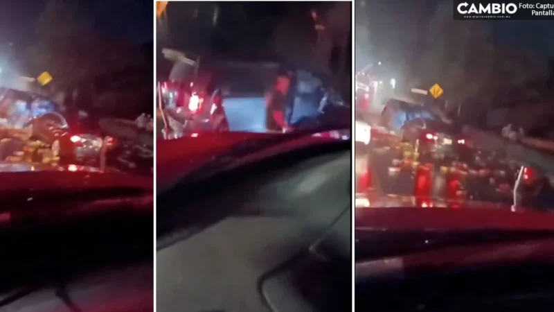 Impactante VIDEO del fatal accidente en la México-Tuxpan que dejó 5 muertos y 20 heridos