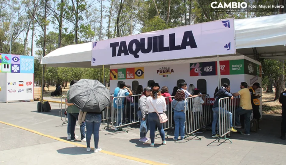 ¡Se les acabó el negocio! Caen cinco revendedores en la Feria de Puebla (VIDEO)
