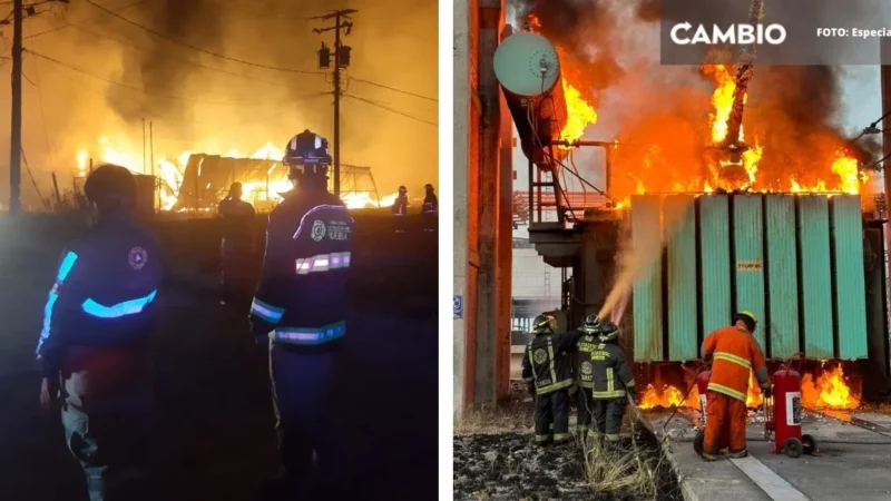 ¡Alarma en Almecatla! Evacúan a 50 personas por incendios en Cuautlancingo