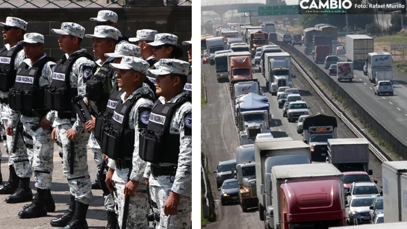 GN reforzará la seguridad en la autopista Puebla-Orizaba tras asalto masivo