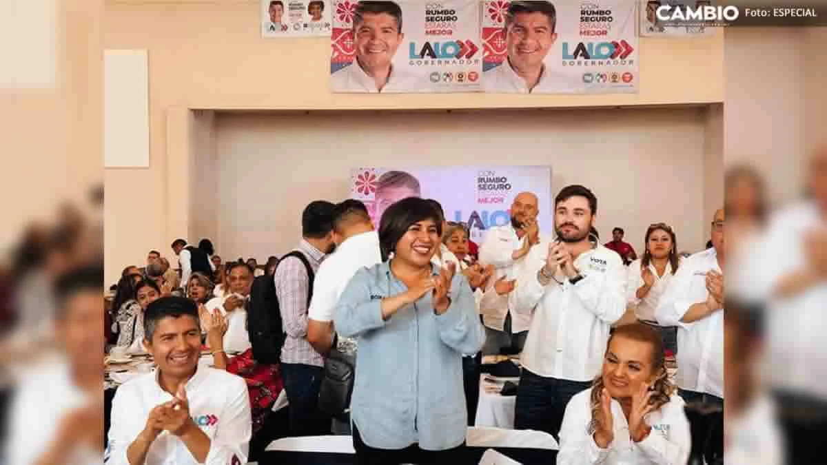 Lalo Rivera apoya a Roxana Luna para la alcaldía de Cholula