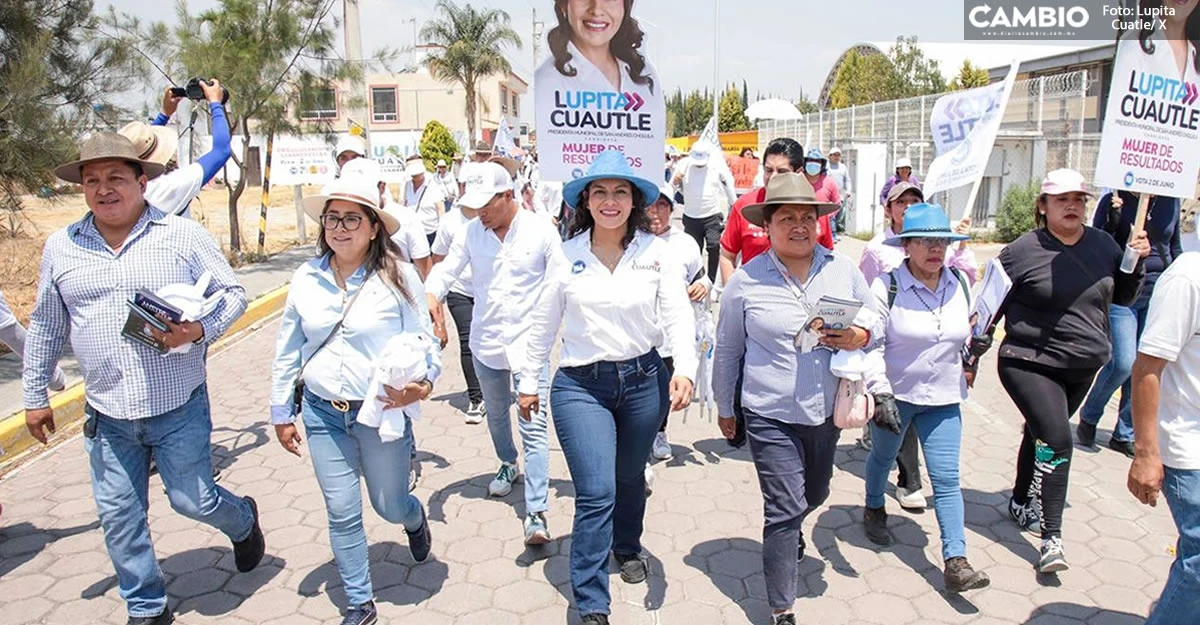 Lupita Cuatle apoya a los emprendedores de San Andrés Cholula