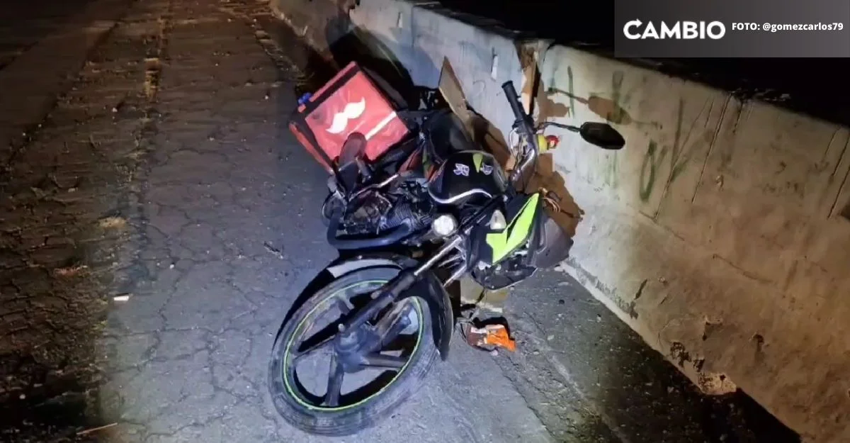 Repartidor de Didi muere al derrapar su motocicleta en Periférico Ecológico