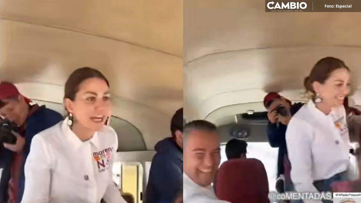Nay Salvatori lo hace de nuevo: parodia los asaltos diarios en el transporte público como candidata de Morena (VIDEO)