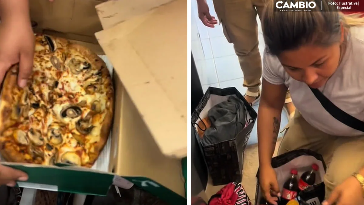 ‘¡Así se les dice ma, nacos!’: Familia se vuelve viral por meter pizza al cine (VIDEO)