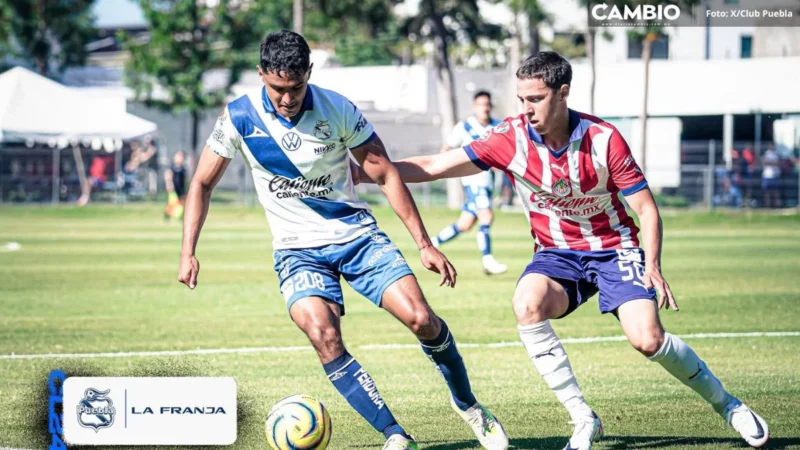 Club Puebla Sub-23 empata ante Chivas y sube a la cuarta posición de la tabla