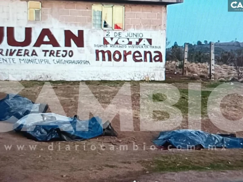 Cuatro policías y tres sicarios muertos, saldo de la emboscada en Chignahuapan