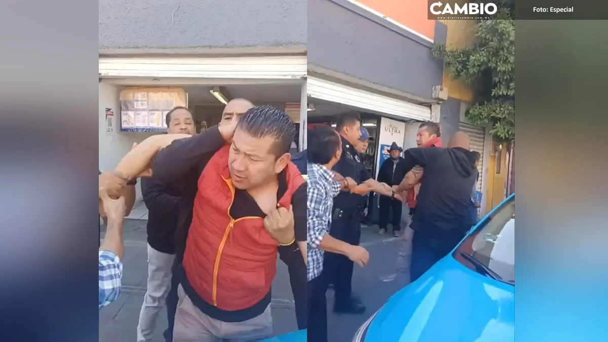 Abuso policial en Texmelucan: Agentes de Tránsito someten a taxista (VIDEO)